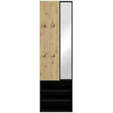byLIVING Andorra Garderobenschrank 55x187,5x40,5 cm schwarz