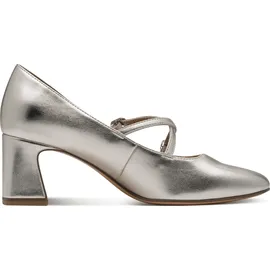 TAMARIS Damen Pumps mit Blockabsatz, metallic, 38 EU
