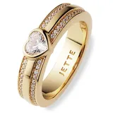 JETTE Damenring HEARTS 89217400 - gelbgold - 53