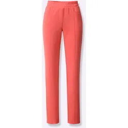 Sweathose HEINE, Damen, Gr. 38, Normalgrößen, orange (koralle), 50% Modal, 44% Polyester, 6% Elasthan, unifarben, lang, Hosen