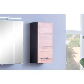 WELLTIME Hängeschrank WELLTIME "Avignon", braun (eiche, graphit), B:30cm H:64cm T:20cm, Schränke, Hängeschrank, In drei verschiednen Farben erhältlich