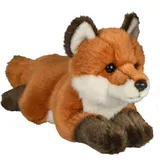 Uni-Toys - Rotfuchs, liegend- 24 cm (Länge) - Plüsch-Fuchs, Waldtier - Plüschtier, Kuscheltier