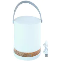 Jansen fashion group LED-Laterne mit Henkel RGB Farbwechsel weiss