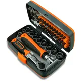 38-in-1 Ratschen-schraubendreher-bit-set Für Den Haushalt, Arbeitssparend, Mehrzweck-werkzeug-set, Hardware-werkzeuge, Ring-maulschlüssel, Werkzeugkasten, Handwerkzeug-sets, Mehrfarbig