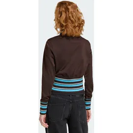 adidas VINTAGE TT HIGH KNITTED RIBS Trainingsjacke Herren Braun XXS