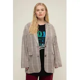 Studio Untold Blazer kariert kastanienbraun 50-52