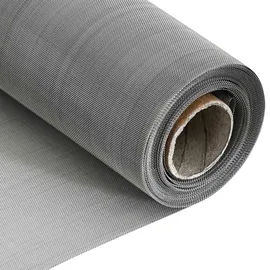 vidaXL Mesh Bildschirm 40 x 2000 cm Edelstahl Silber