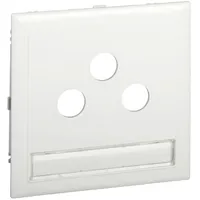 Schneider Electric Zentralplatte- Antennensteckdose 3-Loch (R+TV+SAT) RAL9016 weiß TYP:CYB-BK9