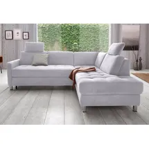 sit&more Ecksofa SIT & MORE "Pablo L-Form", silber, B:233cm H:78cm T:196cm, Struktur fein (100% Polyester);Struktur (100% Polyester), Sofas, Ecksofa, wahlweise mit Bettfunktion