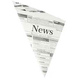 vepatim Spitztüten Pergamentersatz fettdicht 19x19x27 cm 500 St. Zeitungspapier