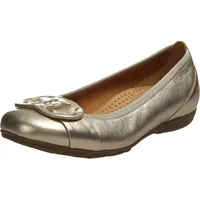 Gabor Damen Klassische Ballerinas, Frauen Flats,Ballett-Schuhe,Ballet-Flats,flach,Ausgehschuhe,Abendschuhe,Slip-ons,Pumps,Puder,37.5 EU / 4.5