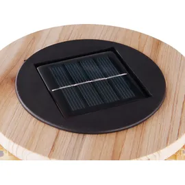 GLOBO Solarleuchte Bambus H 56,5 cm 1er Set braun