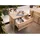 Massivmoebel24 Nachtschrank JANGALI 50 x 35 x 40 cm Beige