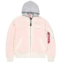 Alpha Industries Ma-1 Tt Hood Jacke - Vintage White