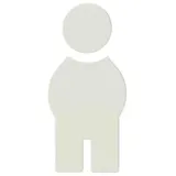 Hewi Symbol Mann Serie 801 8019101099 selbstklebend reinweiss