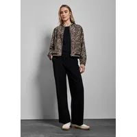 STREET ONE Damen A212578 Blouson mit Leo-Muster, cub Brown, 44 - 44