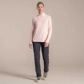 Craghoppers Damen Nosilife Solarshield+ Half Zip Pullover (Größe XL, rosa)