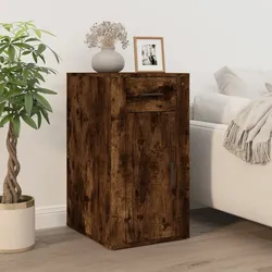 Büroschrank Räuchereiche 40x49x75 cm Holzwerkstoff