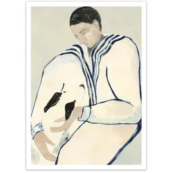 The Poster Club - Sofia Lind, Man and Dog, 21 x 29,7 (A4)