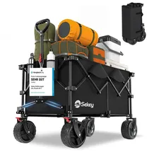Sekey XXL Plus Bollerwagen faltbar schwarz