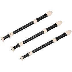 3 x Classic Cantabile F-Altflöte Barock F200B Kunststoff Set