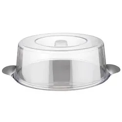 APS Tortenplatte mit Haube transparent/silber 30,0 cm