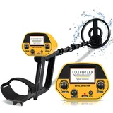 Metalldetektor, Metalldetektor Profi für Erwachsene Anfänger und Kinder – Leichter Hochpräziser Metalldetektoren mit Wasserdichter Suchspule verstellbarem Länge (78–107 cm)