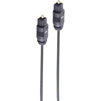 ShiverPeaks -BASIC-S--Lichtwellenleiterkabel 2,2mm, Toslink-Stecker auf Toslink-Stecker, 1,0m 1 m), TOSLINK Schwarz