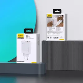 DUDAO A65EU Adapter GaN 2xUSB-C + 2xUSB-A - Weiß
