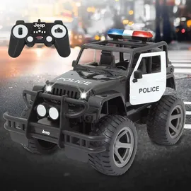 Jamara RC-Auto Jeep Wrangler Police 1:14 2,4GHz RTR schwarz (405052)