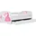 WFL GROUP Jugendbett Emily 70 x 140 cm Kiefer MDF weiß/rosa