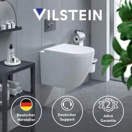 VILSTEIN Hänge WC mit WC-Sitz Weiß