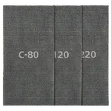WOLFCRAFT Haft-Gitterleinen 115 x 230 mm 5 Stück Siliziumcarbid Hobel