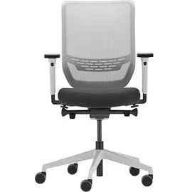 Trendoffice by Dauphin Bürostuhl to-sync work mesh, 9242SY2FVKVW Stoff weiß, Gestell weiß