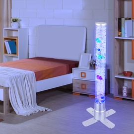 GLOBO RGB LED Wassersäule, Farbwechsler, klar, Fische, H 61cm