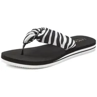 LASCANA Zehentrenner Damen Schwarz/Weiß 42