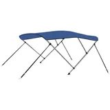 vidaXL Sonnenschutz 3-Bow Bimini Top 183x160x137 cm Aluminium/Polyurethan Blau