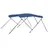 vidaXL Sonnenschutz 3-Bow Bimini Top 183x160x137 cm Aluminium/Polyurethan Blau