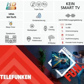 Telefunken XH32P900S 32'' LED HD-Ready Smart TV