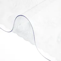 Vevor Kunststoff-Tischabdeckung 61 x 152,4 cm, 1,5 mm Dicker Transparenter Tischschutz, Rechteckige transparente Schreibtischunterlage, Wasserdicht Tischschutz PVC Folie für Büro-Kommode, Nachttisch
