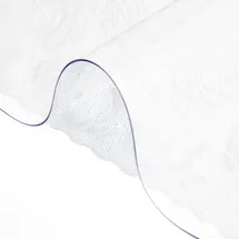 Vevor Kunststoff-Tischabdeckung 61 x 152,4 cm, 1,5 mm Dicker Transparenter Tischschutz, Rechteckige transparente Schreibtischunterlage, Wasserdicht Tischschutz PVC Folie für Büro-Kommode, Nachttisch