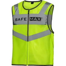 safe-max Pro-Vis Air Weste - Motorradweste - Atmungsaktiv - Reflexmaterial - S