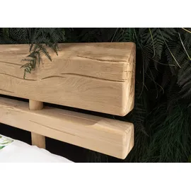 Massivmoebel24 Balkenbett Eiche 180x200 natur geölt OAK HEART 03