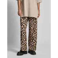 Pieces Hose Gurla mit Leo-Print-XL