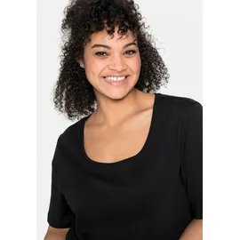 sheego T-Shirt Schwarz 40/42