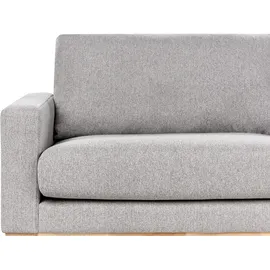 Beliani Sofa 3-Sitzer Siggard Stoff Grau