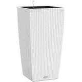 LECHUZA Cubico Cottage 30 Komplettset 30 x 30 x 56 cm weiß