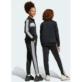 adidas Seasonal Essentials Tiberio 3-Streifen Tricot Trainingsanzug Black / White / Grey Two 128