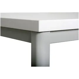 Stier Allzwecktisch 800x800x720mm Gestell lichtgrau, Platte weiß