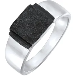 KUZZOI Herren Siegelring Oxidiert 925 Silber Ringe   